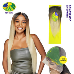Rio 100% Virgin Human Hair Straight 13x5 Frontal - JLO Blonde