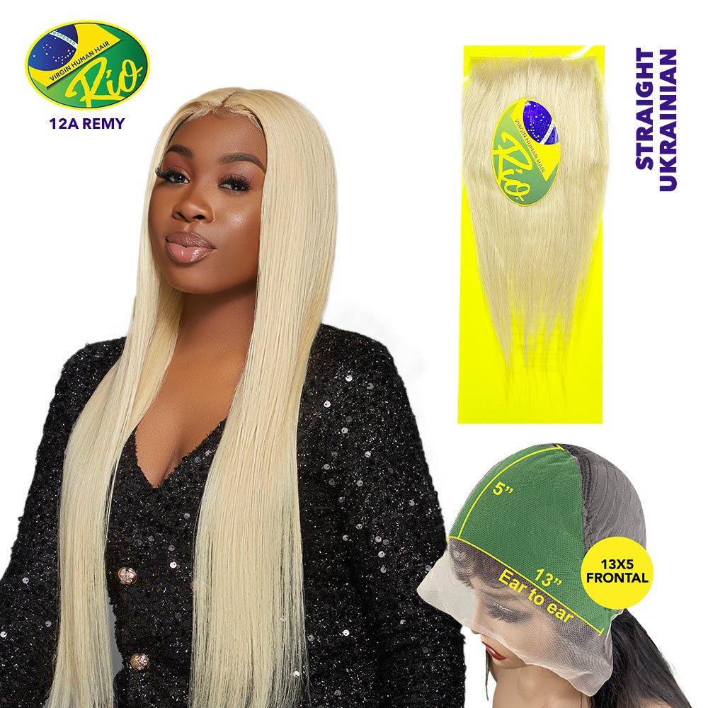 Rio 100% Virgin Human Hair Straight 13x5 Frontal - Ukranian