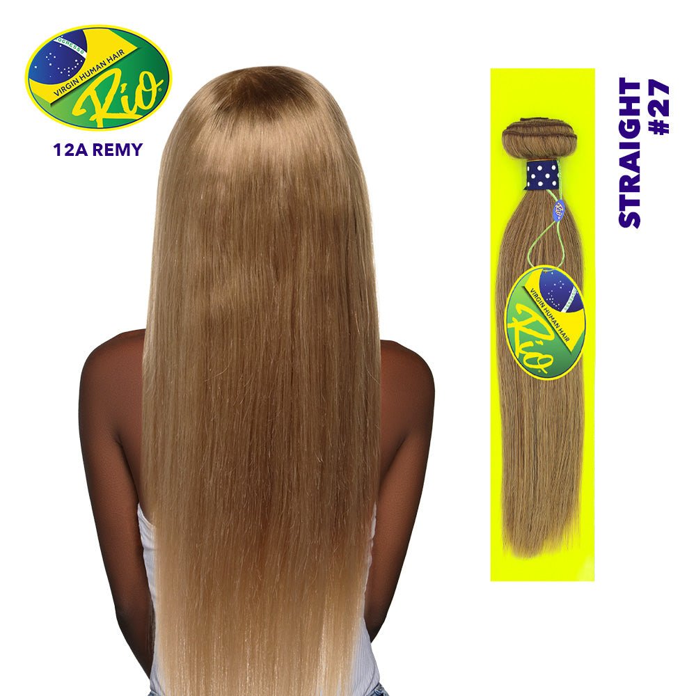 Rio 100% Virgin Human Hair Straight Single Bundles - #27