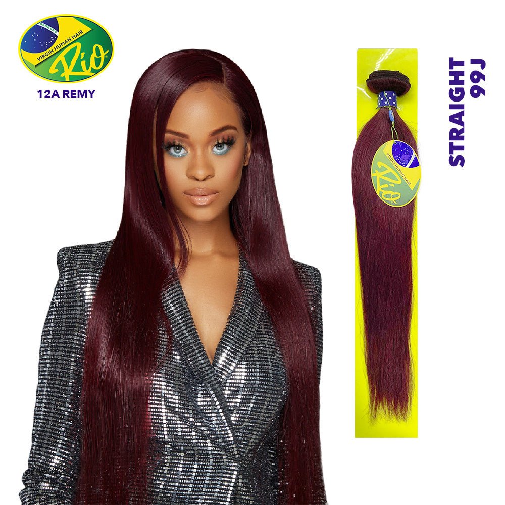 Rio 100% Virgin Human Hair Straight Single Bundles - #99J
