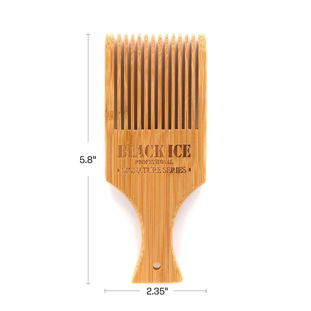 Black Ice Volumizing Natural Bamboo Hair Styling Pik