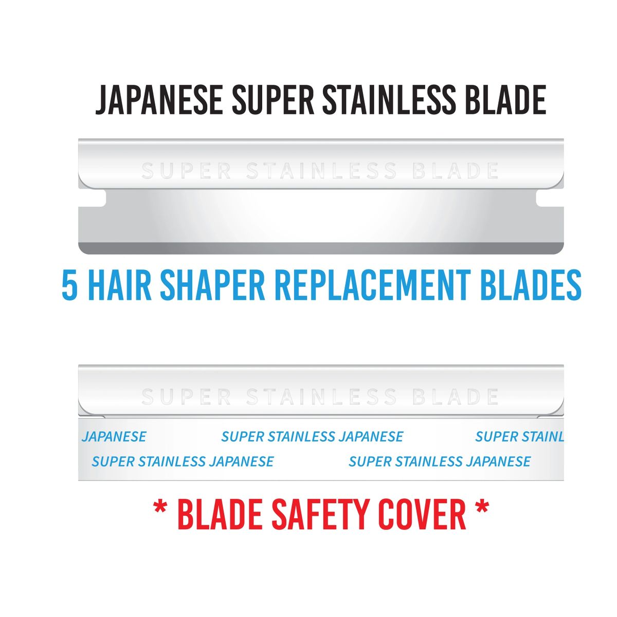 Black Ice Hair Shaper Blades 5pcs