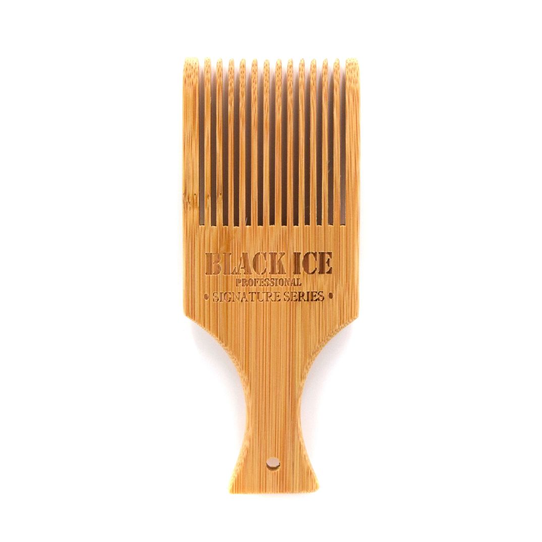 Black Ice Volumizing Natural Bamboo Hair Styling Pik