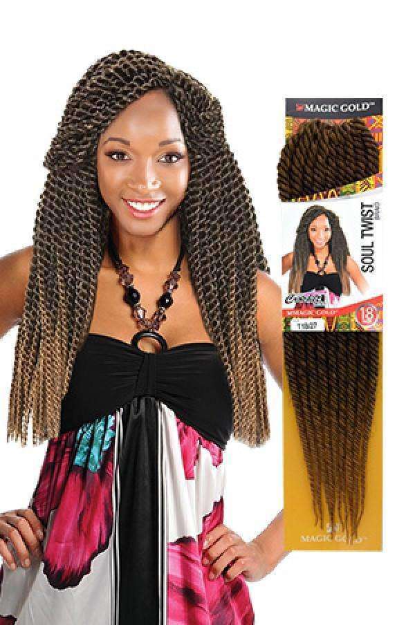 Magic Gold Soul Twist Braid 18"