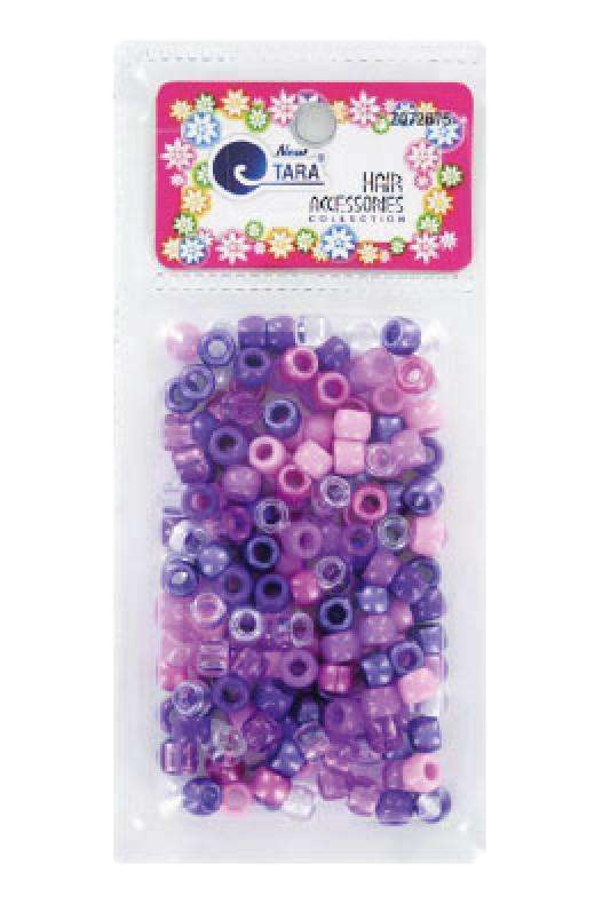 Tara Hair Beads - #72675 Purple Tone Mix Small