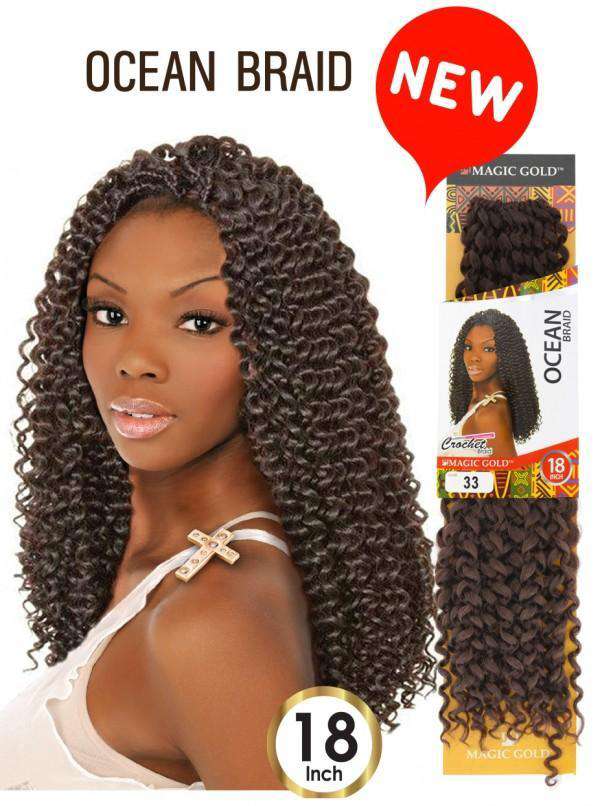 Magic Gold Ocean Braid 18"