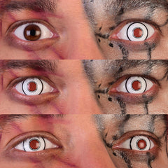 PRIMAL ® Terminator I - White & Red Colored Contact Lenses