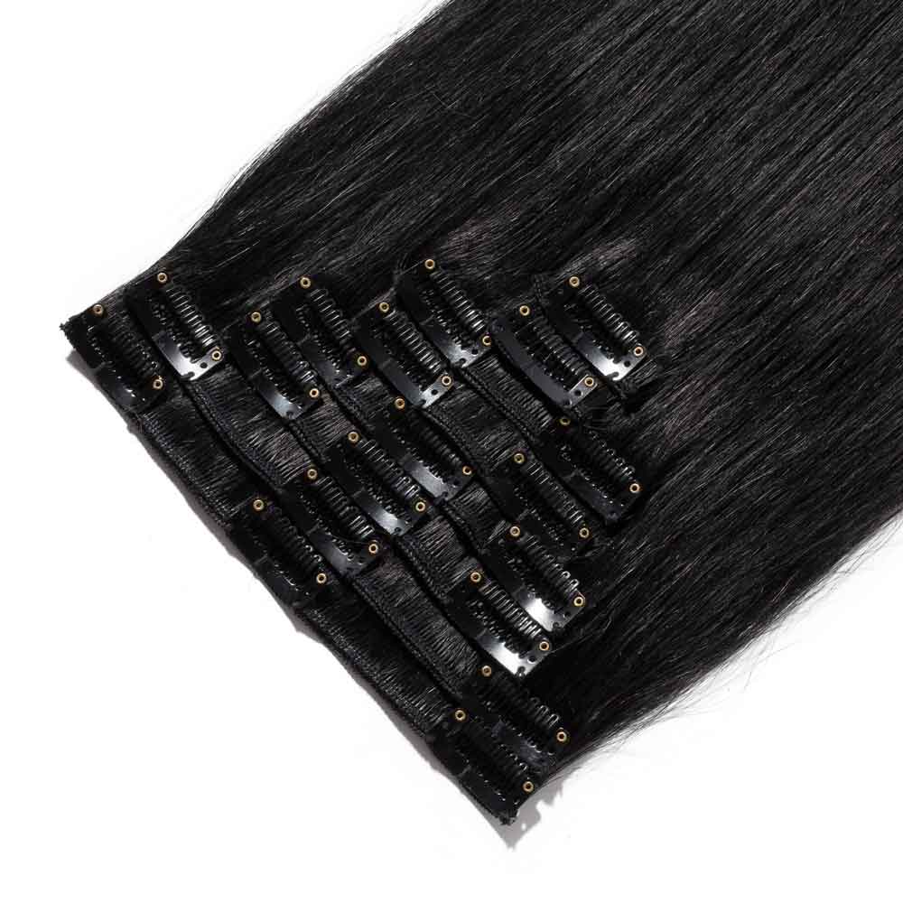 Just Like Human Hair 8pc Clip On Hair Extensions