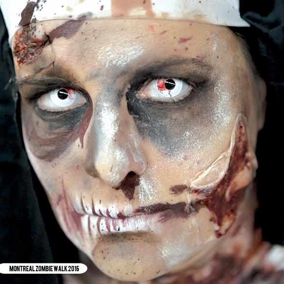 PRIMAL ® Undead  - White Colored contact lenses