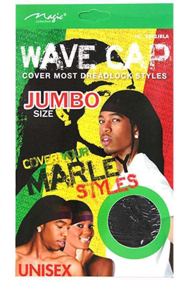 Magic Collection Super Jumbo Size Unisex Wave Cap #2242BLA Black