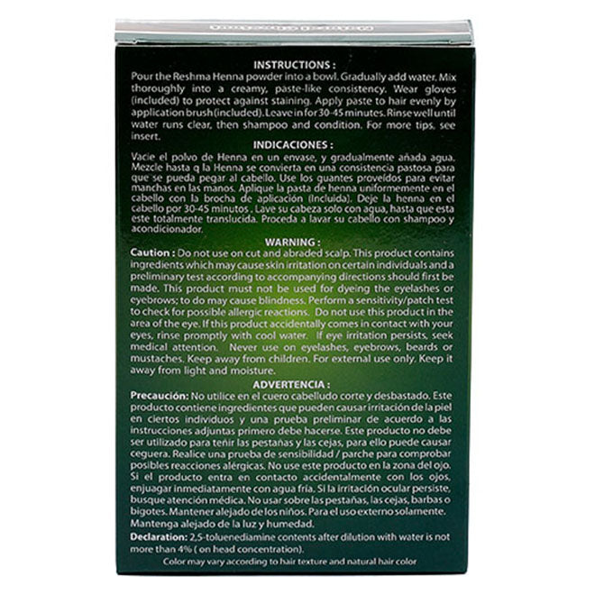 Reshma 30 Minute Henna Semi Permanent Hair Color - Natural Chestnut