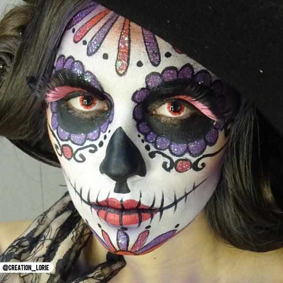 PRIMAL ® Wraith II - White & Red Colored Contact Lenses