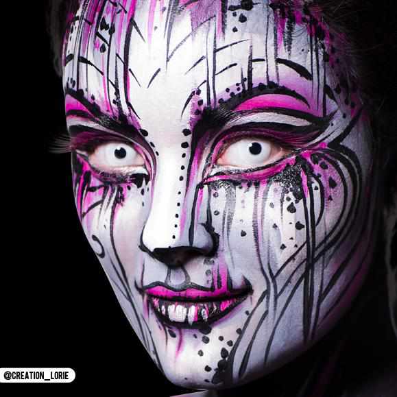 PRIMAL ® Zombie I - White Colored Contact Lenses